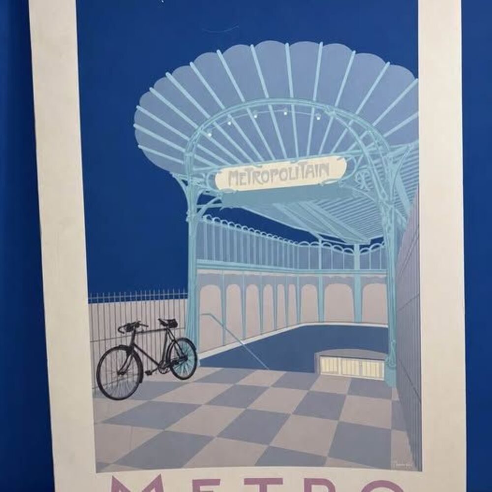 Paris Métro Art Print – 25” x 32.5”